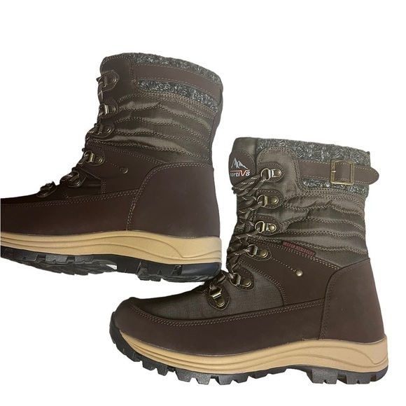 NWT NORTIV 8 Women's Insulated Snow Boots Warm Faux Fur Winter Boot11 - Picture 5 of 7